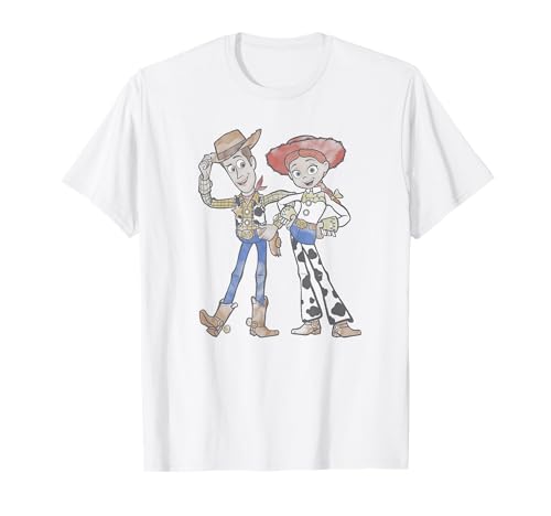T-shirt Toy Story 4 Woody et Jessie anti-irritation en pur coton hypoallergénique