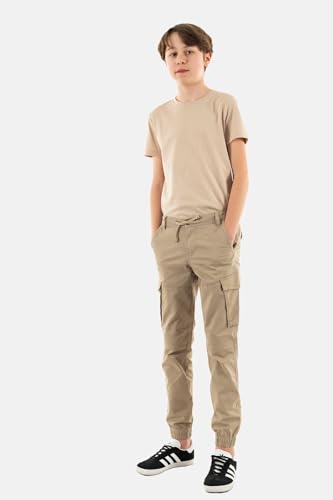 Pantalon cargo Teddy Smith P-Murray beige ninos algodon comodo 2
