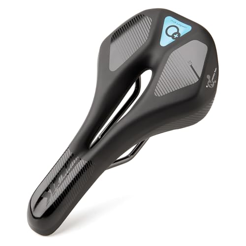 DDK Comfort Plus sella per bicicletta – Memory Foam Comfort Sella – Allevia la pressione e assorbimento degli urti – Comoda e morbida sella imbottita per uomo e donna (MTB/Bici da corsa)