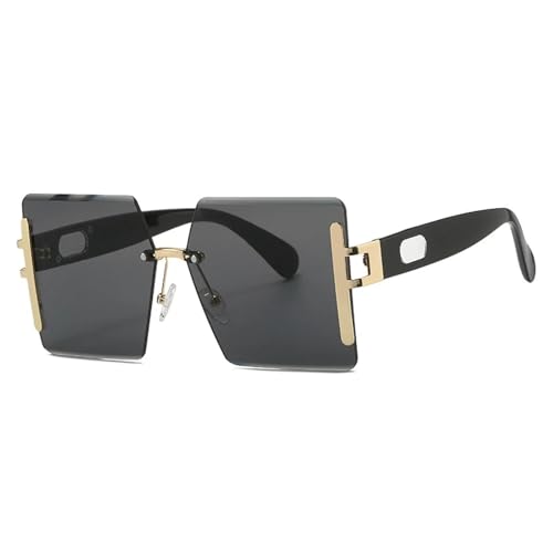 Lunettes de soleil tendance sans monture roses pour femme et homme style vintage chic