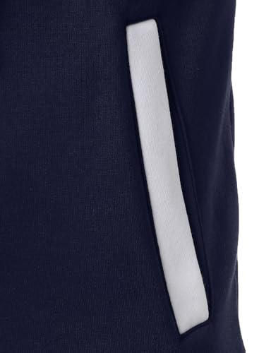 HOOD CREW Hooded Varsity Bomber Jacket Cotton Blend Letterman Hoodie Baseball Jackets for Men4