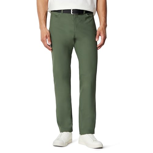Amazon Essentials Men's Classic Fit 5 Pocket Commuter Pants, Dark Green, 34Wx34L