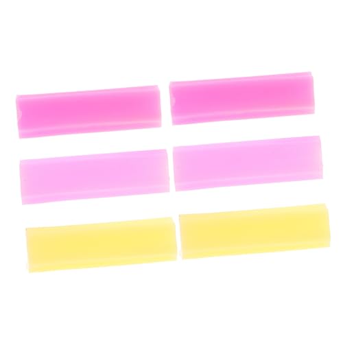 BAZEITFLOW 3 Protector de Silicona para Tijeras y Pinzas de Cutículas de Colores Morado Rosa y Amarillo Funda Resistente para Manicura y Pedicura Cobertura y Duradera