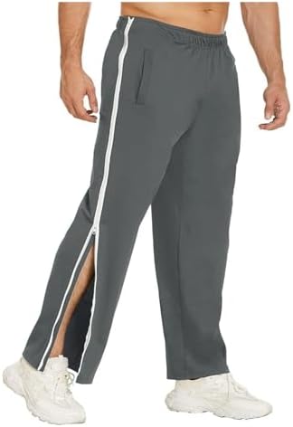 Postoperatieve Broek Wijde Joggingbroek Met Ritssluiting – Tearaway Broek Voor Dames & Heren, Zij-rits En Open Pijpen Trainingsbroek Dames Met Wijde Pijp
