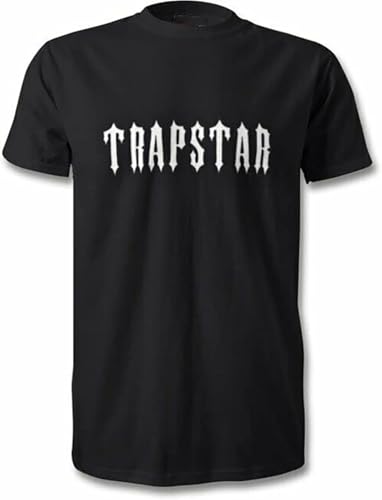 KTOPMC Trapstar T Tshirts Camisetas y Tops Londonens Grime Unisex Logo Black(Large)