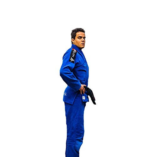 Woldorf USA Jiu Jitsu Gi Kimono Uniform | Pre-Shrunk Martial Arts Fighting Student Judo Training Uniforms Black Color (6-A4)