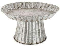 Galvanize Your Home® Galvanized Cake Stand