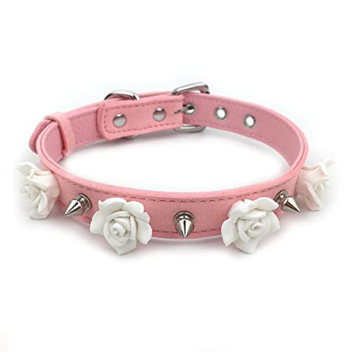Destiny Love Handmade Rose Flower Choker Collar Necklace Velvet Necklace
