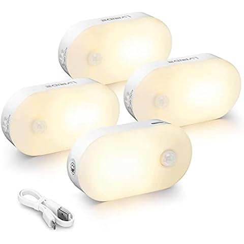 Luz nocturna recargable LYRIDZ con sensor de movimiento y luz LED regulable Cover