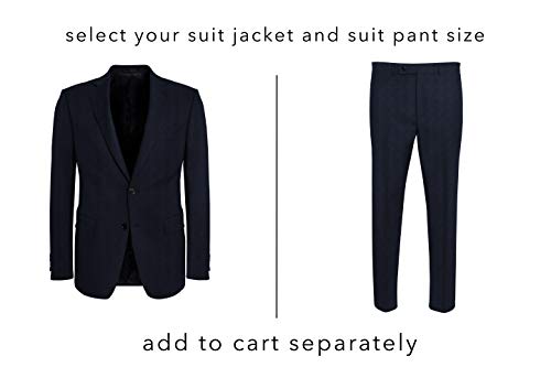 Calvin Klein Men's Slim Fit Suit Separates | Wool Jacket & Pants for Customized Sizing | Tailored Mens Suit with Notched Lapel, Button Closure & Welt Pockets | Versatile Suits for Men2