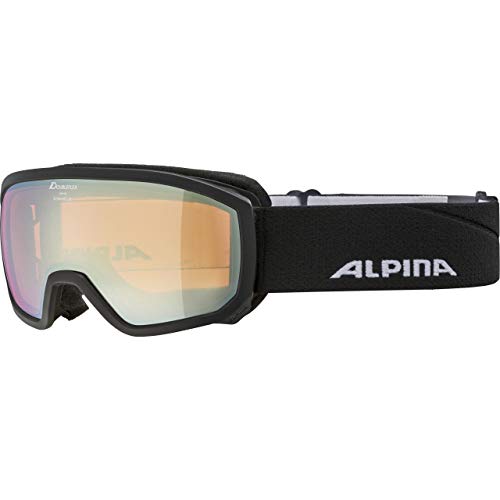 Masque de ski OTG ALPINA Scarabeo JR protection UV totale écran miroir enfant