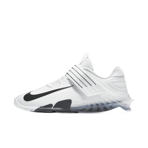 Nike Tênis Savaleos para halterofilismo (CV5708-100, branco/cinza ferro/laranja laser/preto) tamanho 36
