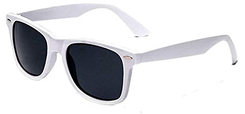 Boolavard TM Lunettes de Soleil nerd Lunettes rétro Art.4026 (Teinte blanche)