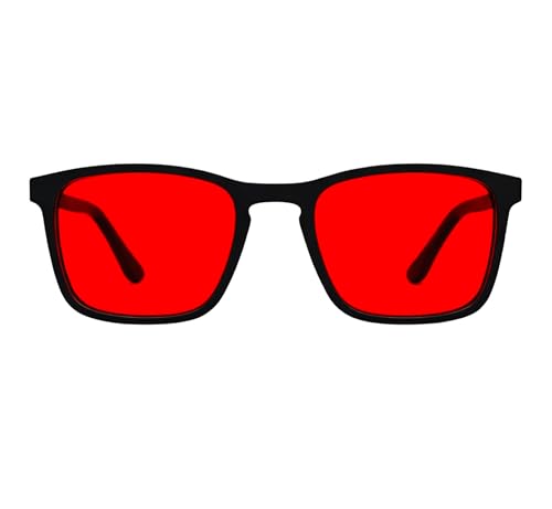 Image of Premium Red Night Glasses | 100% Blue & Green Light Block Till 550nm | Highest Spectral Filtration for Deep, Restorative Sleep