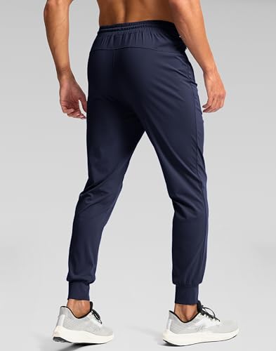 Image of Pudolla Men's Lightweight Jogger with Pockets 4-Way Stretch Sweatpants Workout Runing Athletic Track Pants