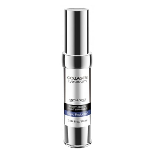 TOPPERFUN Crema de Ojos Hidratante Antiarrugas Gel Reafirmante para Ojeras y Líneas Botella de Cuidado Ocular para Hidratación y Antienvejecimiento