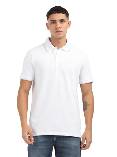 Image of Calvin Klein Men's Liquid Touch Polo Stripe with UV Protection