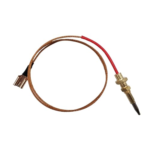ZVHZQEMMT Gas Fireplace Cooker Thermocouple Griddle Stove Parts Temperature Sensor Burner Accessories Flame Fail Safe Wire 65cm Lucky