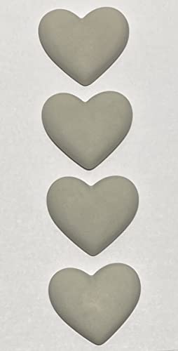 Set de 4 imanes decorativos en forma de corazón miniatura 2