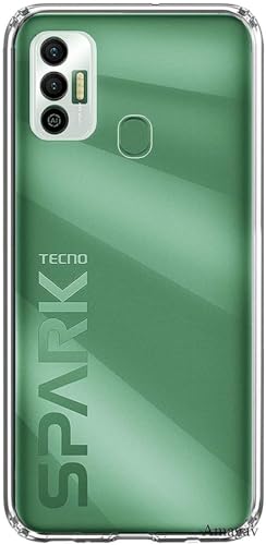 Image of Soft Flexible Silicone Back Cover Compatible with Tecno Spark 7 / Spark 7T, Transparent Case