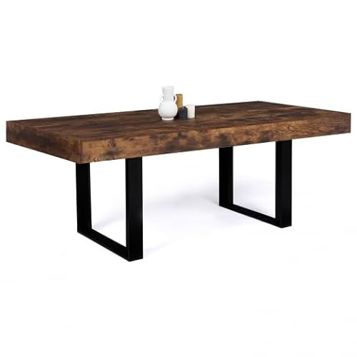 IDMarket Phoenix - Mesa de comedor rectangular para 10 personas, ...