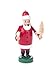 Produktbild DREGENO Seiffen Mini-Räuchermann Weihnachtsmann mit Baum, Holz, rot, 6 x 8 x 14 cm