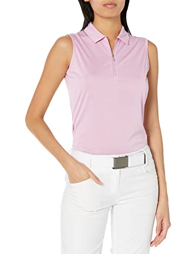 Callaway Women's Quarter Zip Heather Sleeveless Golf Polo