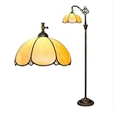 ★ÉCLAIRAGE POLYVALENT : Lampes sur pied artisanales vintage avec abat-jour jaune rôti et col de cygne incurvé pour l'intérieur, lumière douce pour le salon, la chambre, le bureau, la salle de lecture, le garde-manger, le dressing, la chambre d'enfant, les hôtels, les bars, les lieux de divertissement ou les cafés pour une ambiance parfaite - lumière douce et chaleureuse créant une atmosphère cozy.