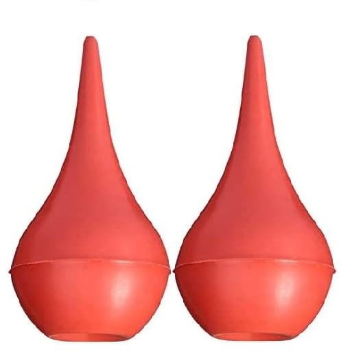 MEDVISION® Mucus Bulb (set of 2) Red, Soft Rubber Tip, Waterproof, Suction Bulbs, rubber bulb-image-25