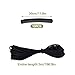 SnowTing High Jump Training Equipment, 9.84 Ft Long Black High Elastic Crossbar Foam Cord Foldable Gymnastics Bar for High Jump Practice and Gymnastic Bars