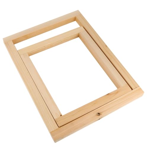 AKOOSY 2個 実用的な木製スクリーン印刷フレーム 丈夫で再利用可能 用スクリーン印刷に