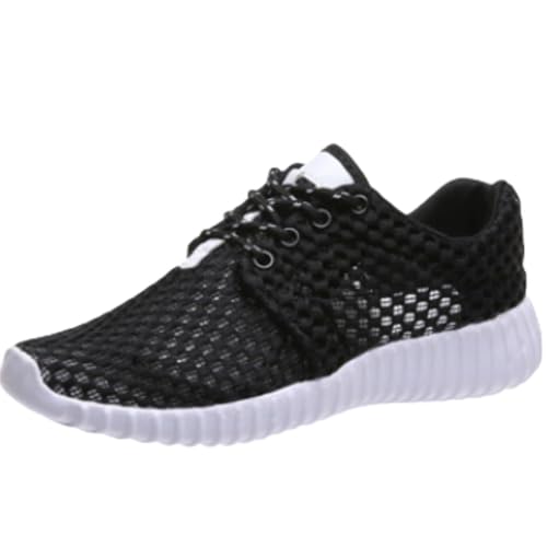 Genérico Zapatillas Impermeables Mujer Zapatillas De Mujer Zapatos de Mujer Zapatos Casuales de Verano Hueco Transpirable Tacón Zapatos Casuales de Zapatillas Mujer 42 Deportivas Mujer (Black, 38)