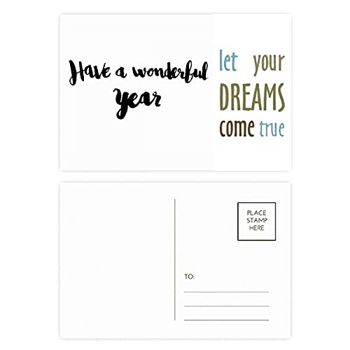 Set de tarjetas de agradecimiento estilo postal para felicitaciones y notas escritas, 20 piezas