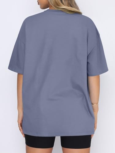 REORIA Womens Oversized Workout T Shirts Summer Crewneck Athletic Plus Size Tops Trendy Clothes 2025 Short Sleeve Basic Tee4