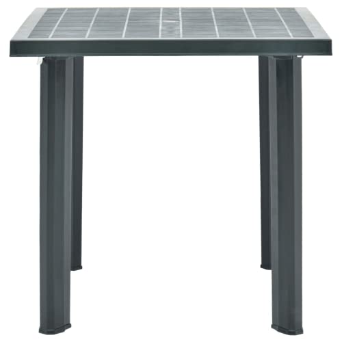 lyrlody Küchen-Esstisch, leicht zu reinigender tragbarer Gartentisch, wetterfest, mit Regenschirmloch für die Familie im… – Bild 6