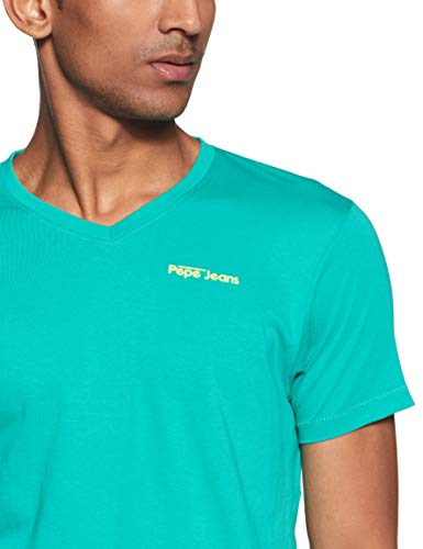 Image of Pepe Jeans Men's Solid Slim Fit T-Shirt