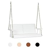 VINGLI Upgraded Patio Wooden Porch Swing for Courtyard & Garden, Heavy Duty 880 LBS Swing Chair...