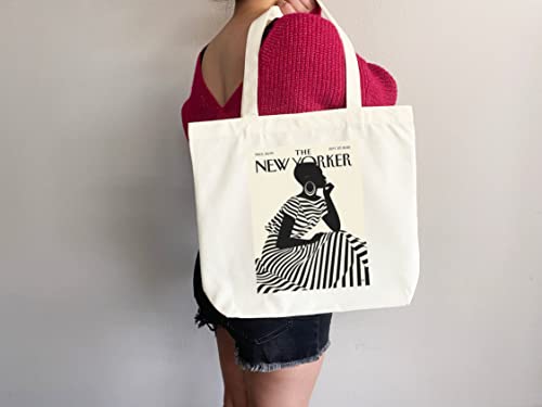 Bolso tote New Yorker con arte icónico miniatura 4