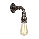 Ce luminaire mural, conçu dans le style d'un tuyau d'eau, crée un style vintage et permet de renforcer l'atmosphère rétro de votre maison, bar, chambre, salon, restaurant, club, hall, etc.