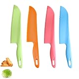 jawbush 11" Plastic Serrated Knives Set to Cut Salad, Bread, Brownies or Lasagna, Professional Large