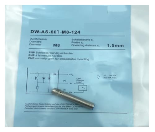 Commutateur de proximité DW-AS-601-M8-124 détecteur inductif cylindrique