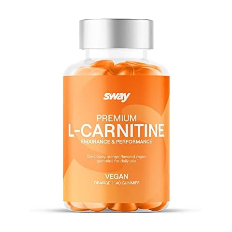 SWAY® Premium L-Carnitine Orange VEGAN Gummies • Vegane L-Carnitine Gummibärchen • 40 Stück • 200mg L-Carnitin pro Portion Cover