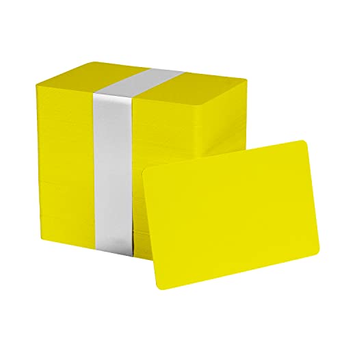 Image of Pack of 500 Yellow CR80 PVC Cards | 30 mil by easyIDea