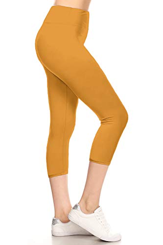 Image of Leggings Depot High Waisted Leggings for Women Buttery Smooth & Soft Women's Solid Yoga - Reg, Plus, 1X3X, 3X5X