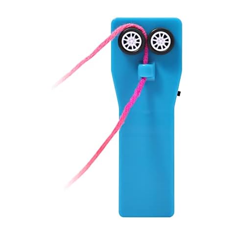 LSFYSZD Rope Launcher Propeller Zip String Rope Push Thruster Cool Kid Gift Props Handheld Electric Toys (Blue , 12cm*4.3cm*3.5cm) Cover