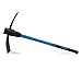 Produktbild ECD Germany Kreuzhacke 92,5 cm, 3,5 kg, Schwarz/Blau, aus geschmiedeter Stahl, mit Stiel aus Fiberglas, rutschfester, gummierter Griff - Spitzhacke Flachhacke Pickel Gartenpickel Bodenarbeiten