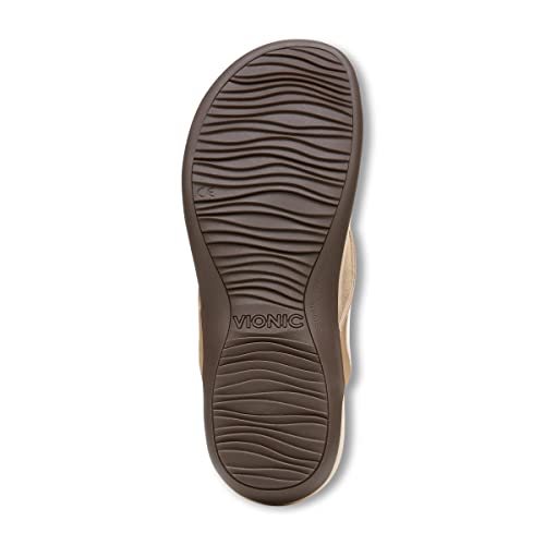 Image of Vionic Women's Rest Bella Toe Post Sandal- Supportive Ladies Orthotic Sandals that include Three Zone Comfort with Arch Support- Flip Flop for Ladies, Medium and Wide Width Size 5-12