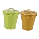 Photo Gallery romisbaba 2 pezzi mini pattumiera da tavolo zincata con e manico per scrivania vaso per e penne per soggiorno e camera da letto Photo Gallery romisbaba 2 pezzi mini pattumiera da tavolo zincata con e manico per scrivania vaso per e penne per soggiorno e camera da letto
