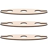 Angoily 3 Stück Teiliges Holz Weinregal Stabiles Weinflaschen Weinglashalter Modernes Design Platzsparend Natürliche Holzstruktur Geeignet für Küche Wohnzimmer Bar Weinschrank und