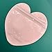 Happyupcity 50Pcs 4x4 Inch Pink Heart Shaped Plastic Jewelry Bag Transparent Resealable Bags Self Sealing Bag Cute Treat Bags Mini Packaging Pouch for Small Business Party Favor Candy Cookie